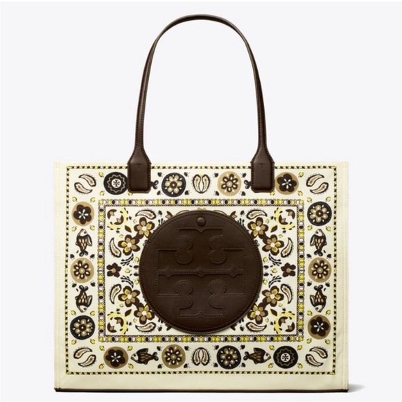 TORY BURCH• ELLA PRINTED PISCES DREAM TOTE - Picture 1 of 6